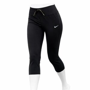 Nike Dri-FIT Black Athletic Capri Leggings – Women’s Small – Reflective Running